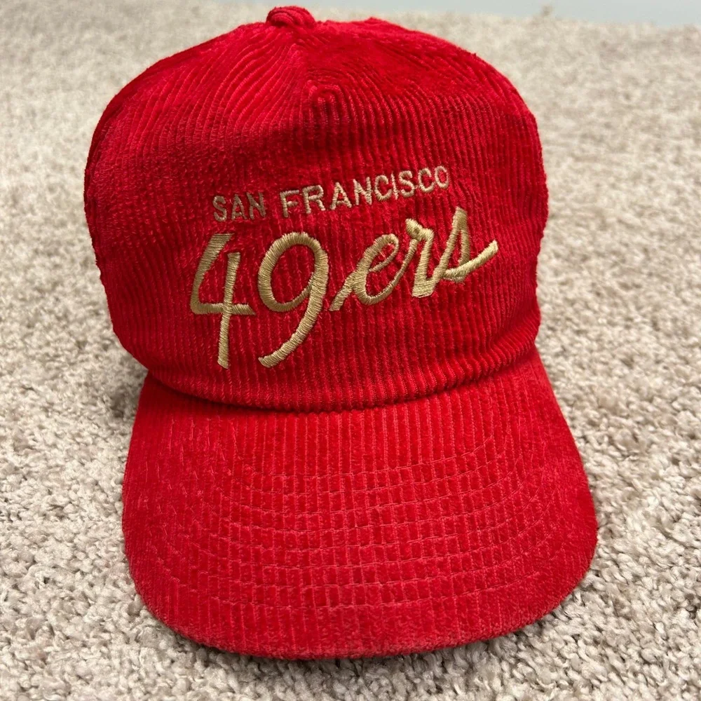 Vintage San Francisco 49ers Script Corduroy Hat The Cord Sport‎ Specialties NFL